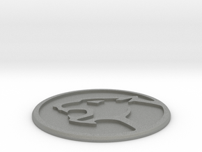 Panther-Grill-100mm Emblem in Gray PA12 Glass Beads