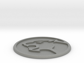 Panther-Trunk-90mm Emblem in Gray PA12 Glass Beads