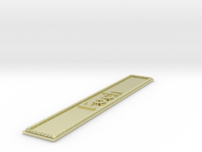 Nameplate Foch in 14k Gold Plated Brass