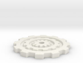 40mm Gear Base in White Natural Versatile Plastic