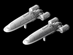 (Armada) 2x New Republic Senator Shuttle in White Natural Versatile Plastic