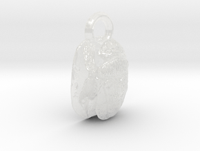 skorobey beetle pendant is a symbol of life  in Clear Ultra Fine Detail Plastic: Medium
