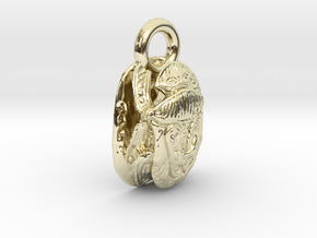 skorobey beetle pendant is a symbol of life  in 9K Yellow Gold : Medium