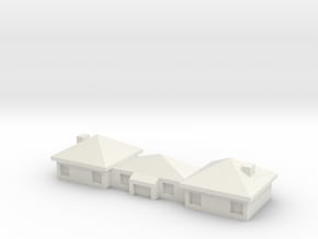 1:400 House 2 in White Natural Versatile Plastic