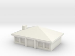 1:400 House 3 in White Natural Versatile Plastic