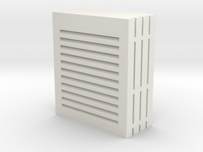 VHO Louvers x4 1.125"/Foot scale in White Natural Versatile Plastic