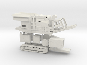1/64th Krushtech type Mobile Jaw Crusher shredder in White Natural Versatile Plastic