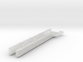 1/64th Long mixing conveyor belt for Hopper bins in Clear Ultra Fine Detail Plastic