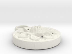 Mandala  in White Natural Versatile Plastic: Medium