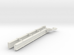 1/64th Long mixing conveyor belt for Hopper bins in White Natural Versatile Plastic