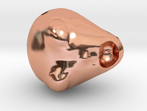 alien head_01 in Polished Copper: Medium