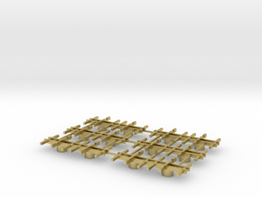 Old logging Cars Revised Z scale in Natural Brass