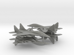 1:400 Scale MiG-29UB Fulcrum (Loaded, Gear Up) in Gray PA12