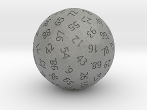 d101 Sphere Dice in Gray PA12