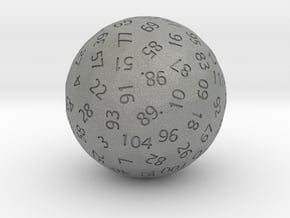 d113 Sphere Dice in Gray PA12