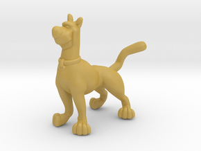 Scooby Doo HO scale 20mm miniature model cartoon in Tan Fine Detail Plastic