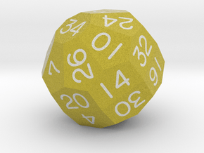 Eightfold Polyhedral d34 (Goldenrod) in Matte High Definition Full Color