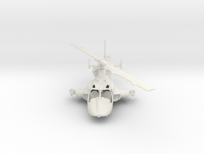 Airwolf - Helicopter in White Natural Versatile Plastic