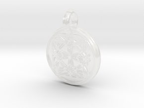 The eight infinity Pendant in Clear Ultra Fine Detail Plastic: Medium