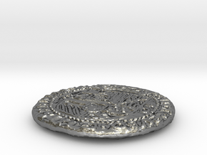 Uncharted: Spanish Gold Coin in Polished Silver