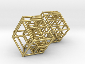 2x_4DcoordinateWITHIN_1_Rescaled(30mm,22mm) in Natural Brass