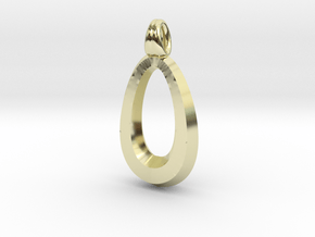 Egg-shaped in 14K Yellow Gold