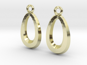 Egg-shaped in 14k Gold Plated Brass