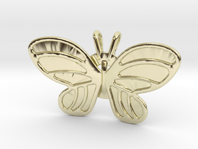 Butterfly Pendant in 14K Yellow Gold