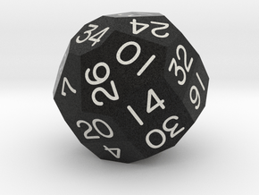 Eightfold Polyhedral d34 (Black) in Matte High Definition Full Color