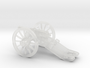 28mm 8 pound French cannon in Clear Ultra Fine Detail Plastic