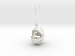 armadillo  earring stone keeper in White Natural Versatile Plastic