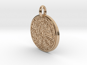 The Guinetic disk of Colombia in 9K Rose Gold : Medium