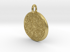 The Guinetic disk of Colombia in Natural Brass: Medium
