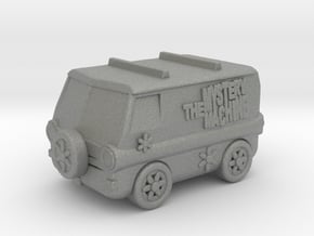 Mystery Machine HO scale 20mm miniature model van in Gray PA12