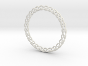 Braiding bracelet in White Natural Versatile Plastic