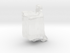 Shaggy ghost HO scale 20mm miniature model horror in Clear Ultra Fine Detail Plastic