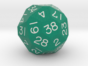 Sixfold Polyhedral d38 (British Racing Green) in Standard High Definition Full Color