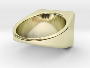 Arceus Signet Ring in 14k Gold Plated Brass: 5 / 49