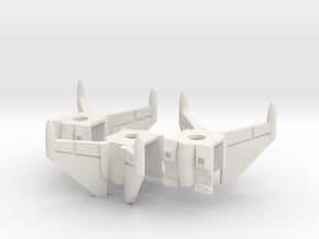 Cockpittrio Vests (Wingstyle 3) in White Natural Versatile Plastic
