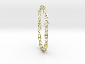 Diamond chain 10inch in 14k Gold Plated Brass