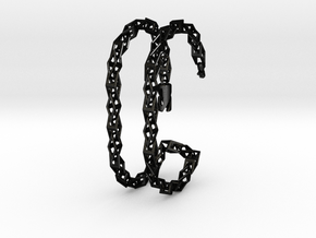 Diamond chain 20inch in Matte Black Steel