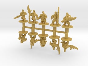 Golden Guardians set 6mm Infantry miniature models in Tan Fine Detail Plastic