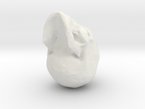lowpoly skull in White Natural Versatile Plastic