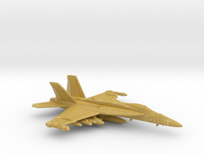 1:285 Scale F/A-18E (Loaded, Gear Up) in Tan Fine Detail Plastic