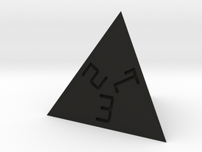 Programmer's D4 (bottom edge) in Black Smooth Versatile Plastic: Small