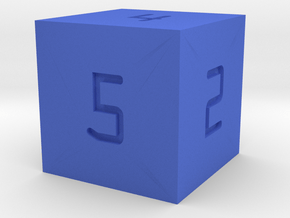 Programmer's D6 in Blue Smooth Versatile Plastic: Small