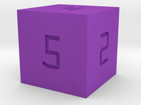 Programmer's D6 in Purple Smooth Versatile Plastic: Small