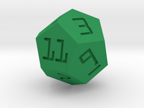 Programmer's D12 in Green Smooth Versatile Plastic: Small