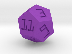 Programmer's D12 in Purple Smooth Versatile Plastic: Small
