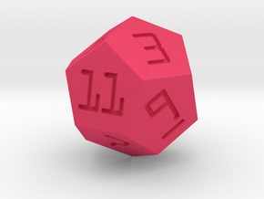 Programmer's D12 in Pink Smooth Versatile Plastic: Small